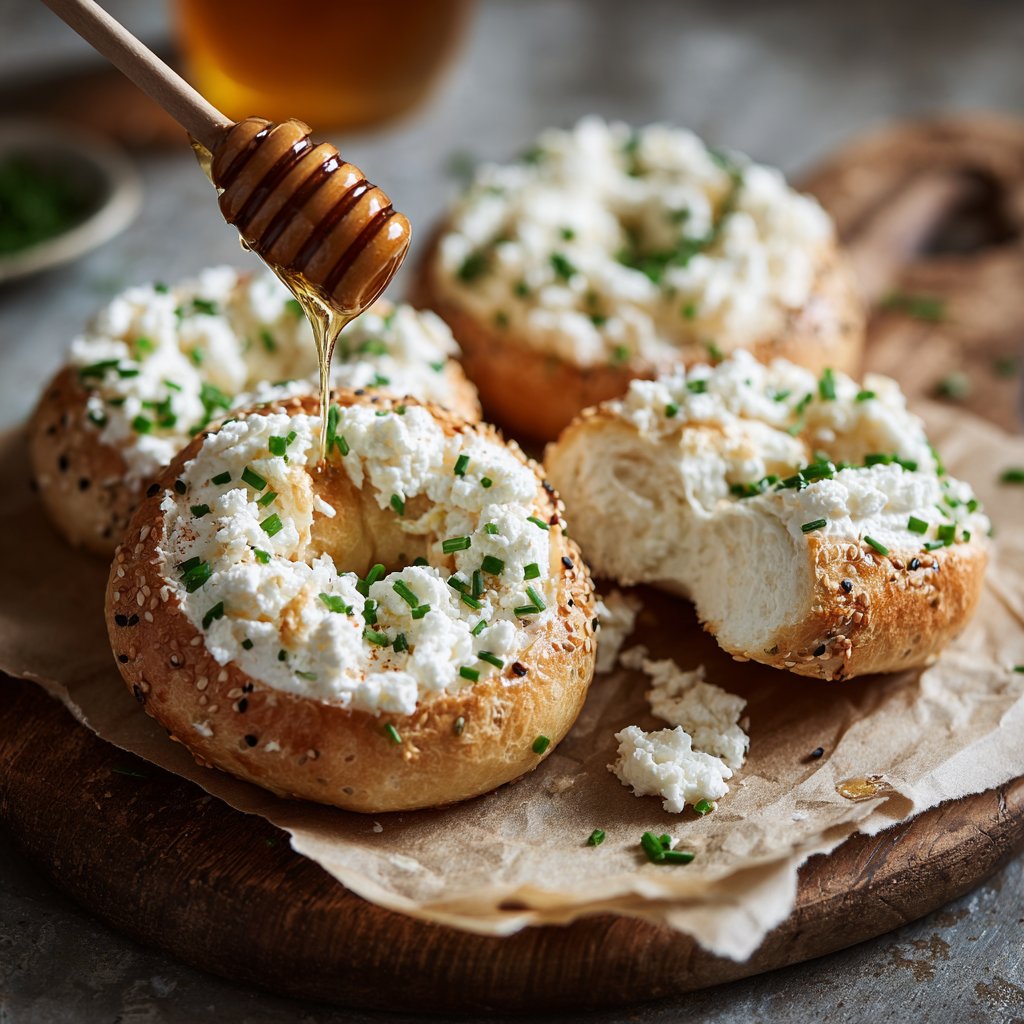 High Protein Cottage Cheese Bagels