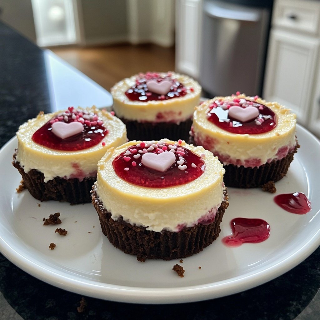 Valentines Treats Mini Cheesecakes