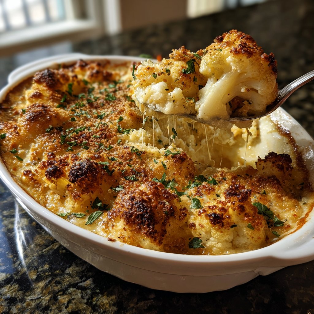 Sunday Roasted Cauliflower Gratin