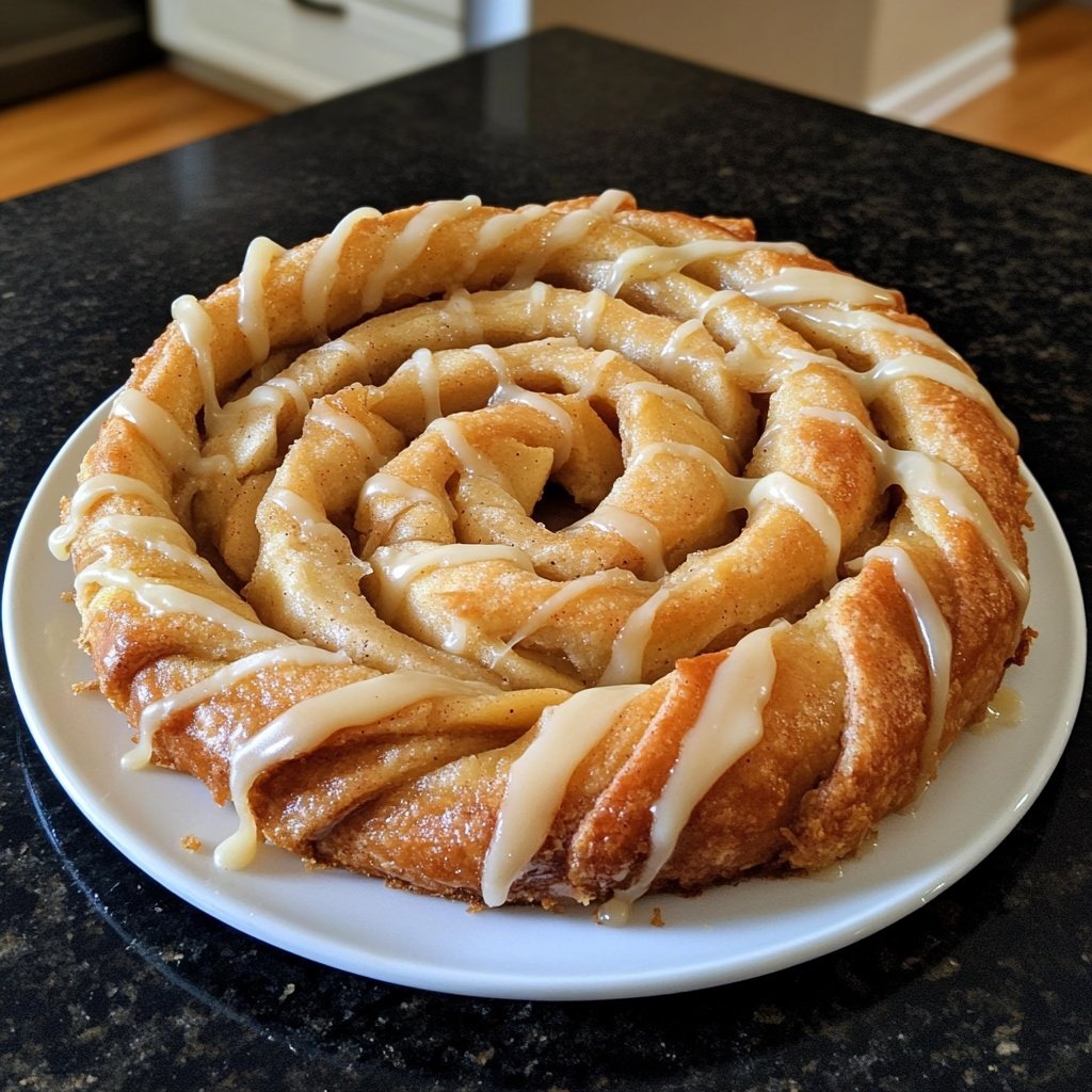 Cozy Apple Kringle with Vanilla Glaze