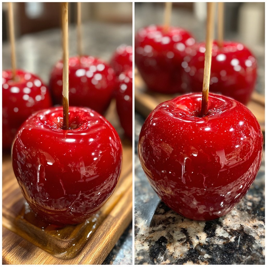 Caramel Red Candy Apples