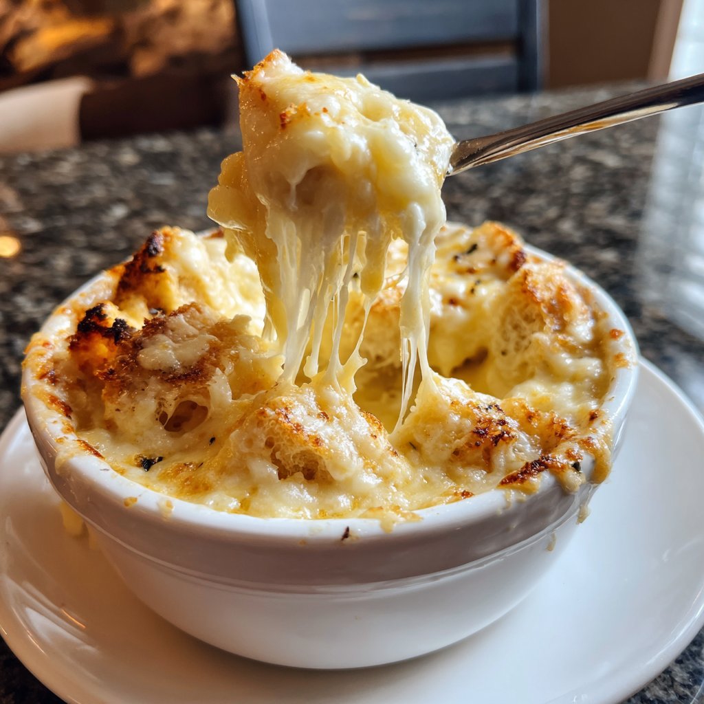 Fondue with Swiss Cheese and Garlic