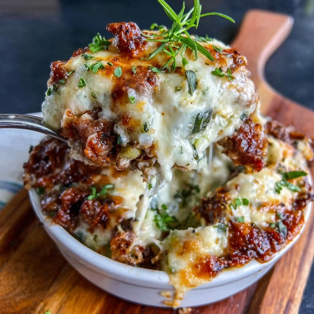 Ground Beef And Zucchini Casserole