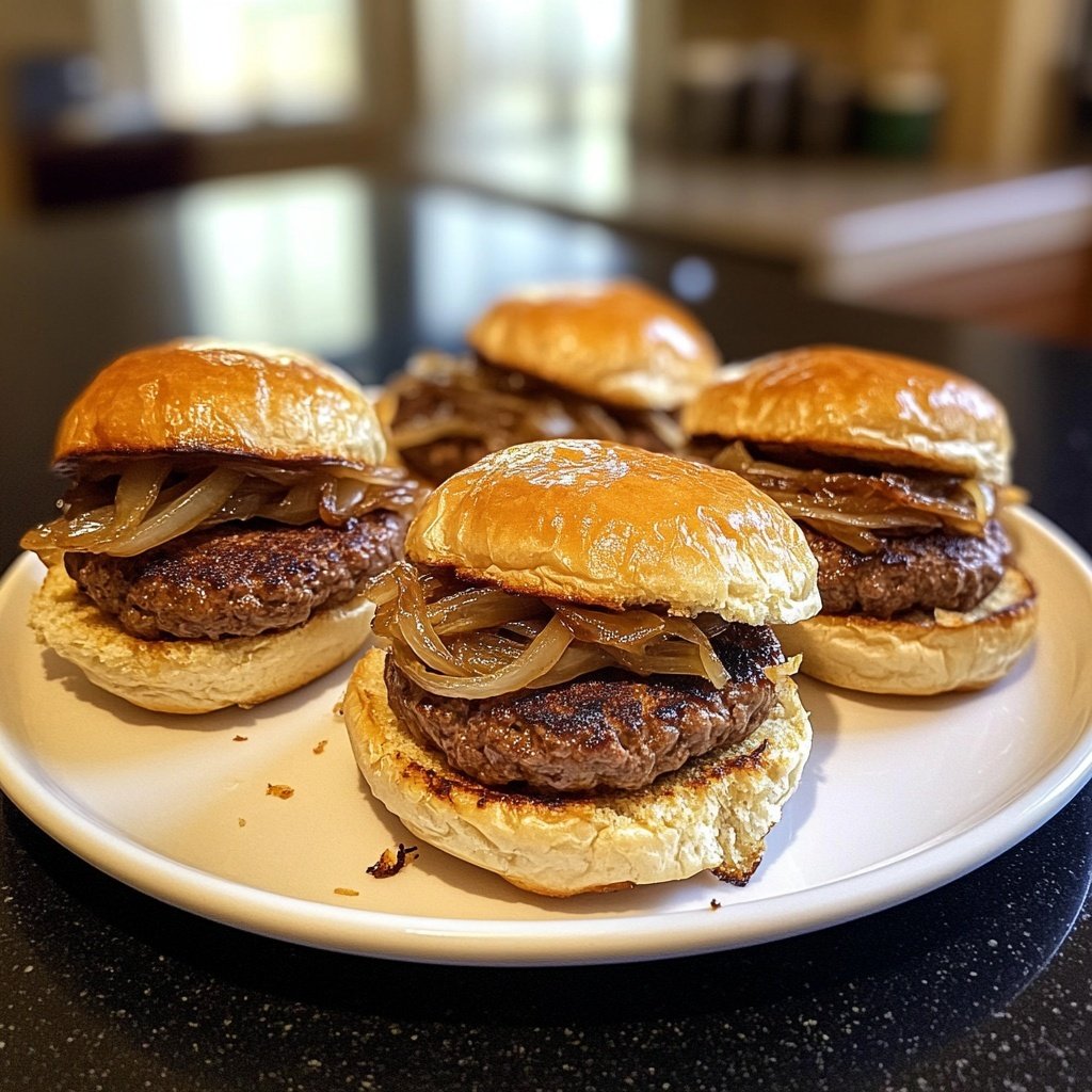 Sliders with Caramelized Onions