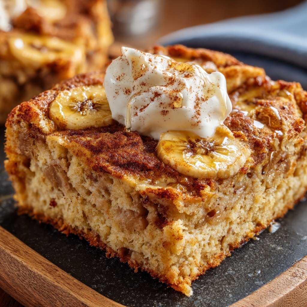 Cinnamon Banana Yogurt Bake