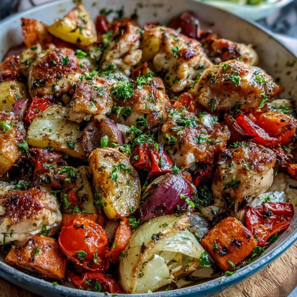 Easy Healthy Chicken And Vegetable Bake