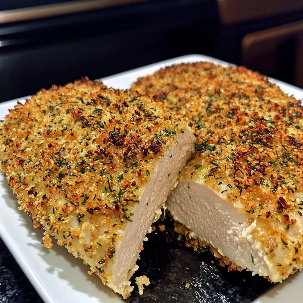 Chicken Breast with Herb Crust