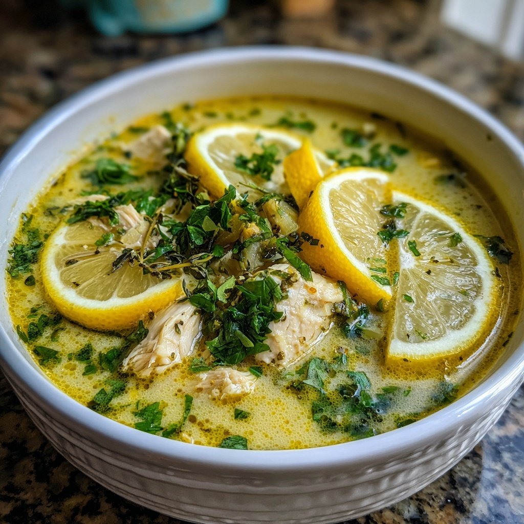 Spring Lemon Chicken Soup