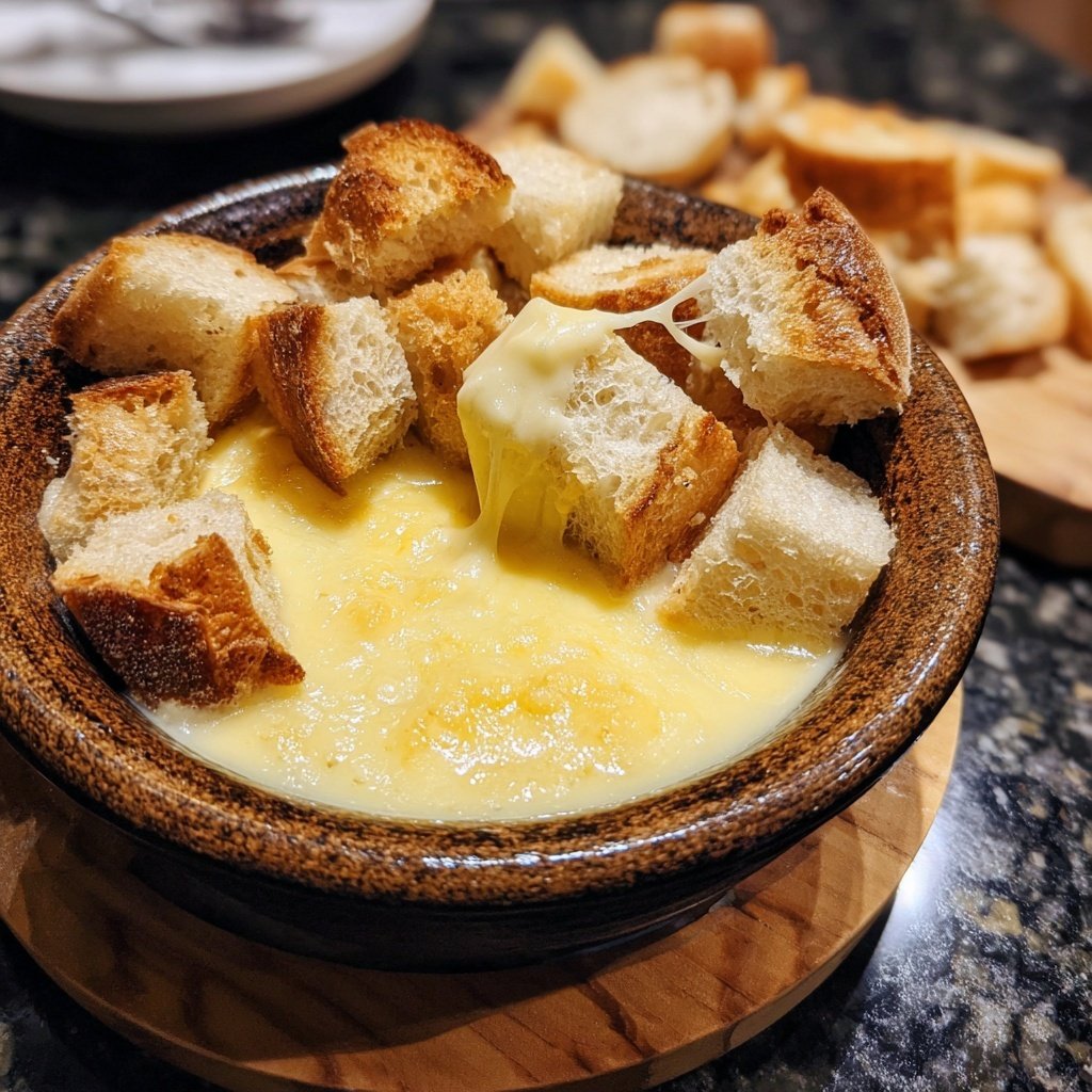 Fondue with Raclette Cheese
