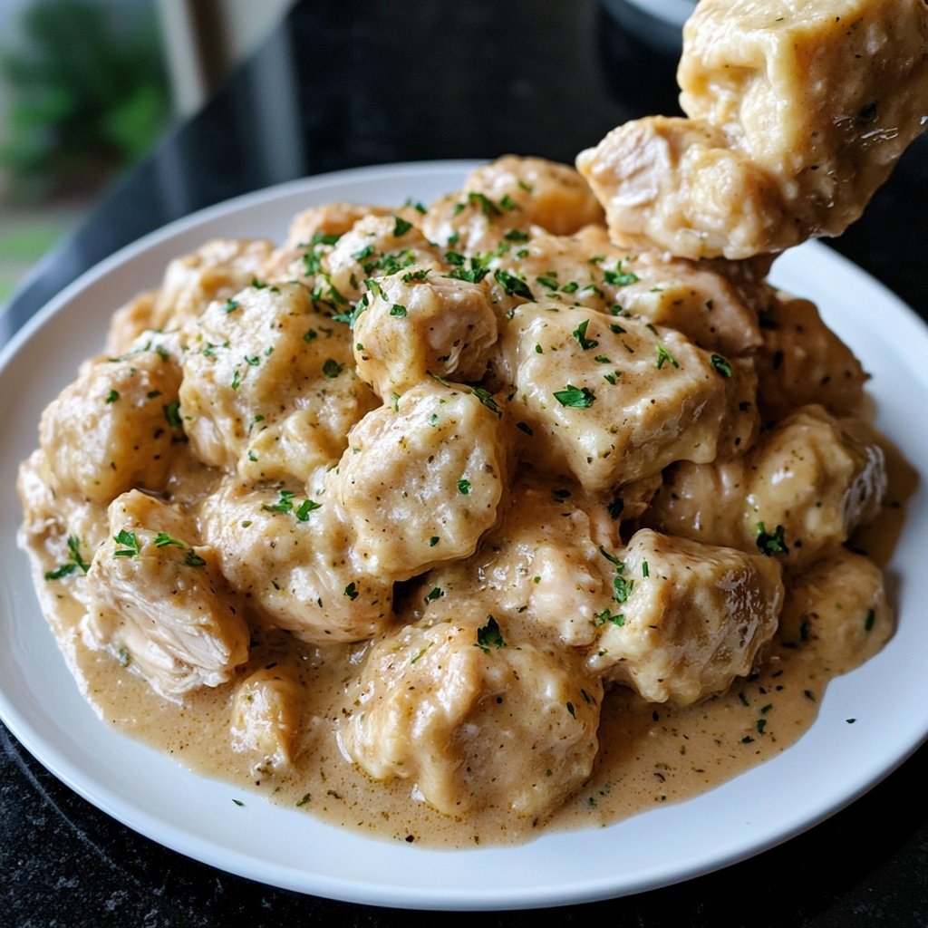 Set-It-and-Forget-It Slow Cooker Chicken and Dumplings