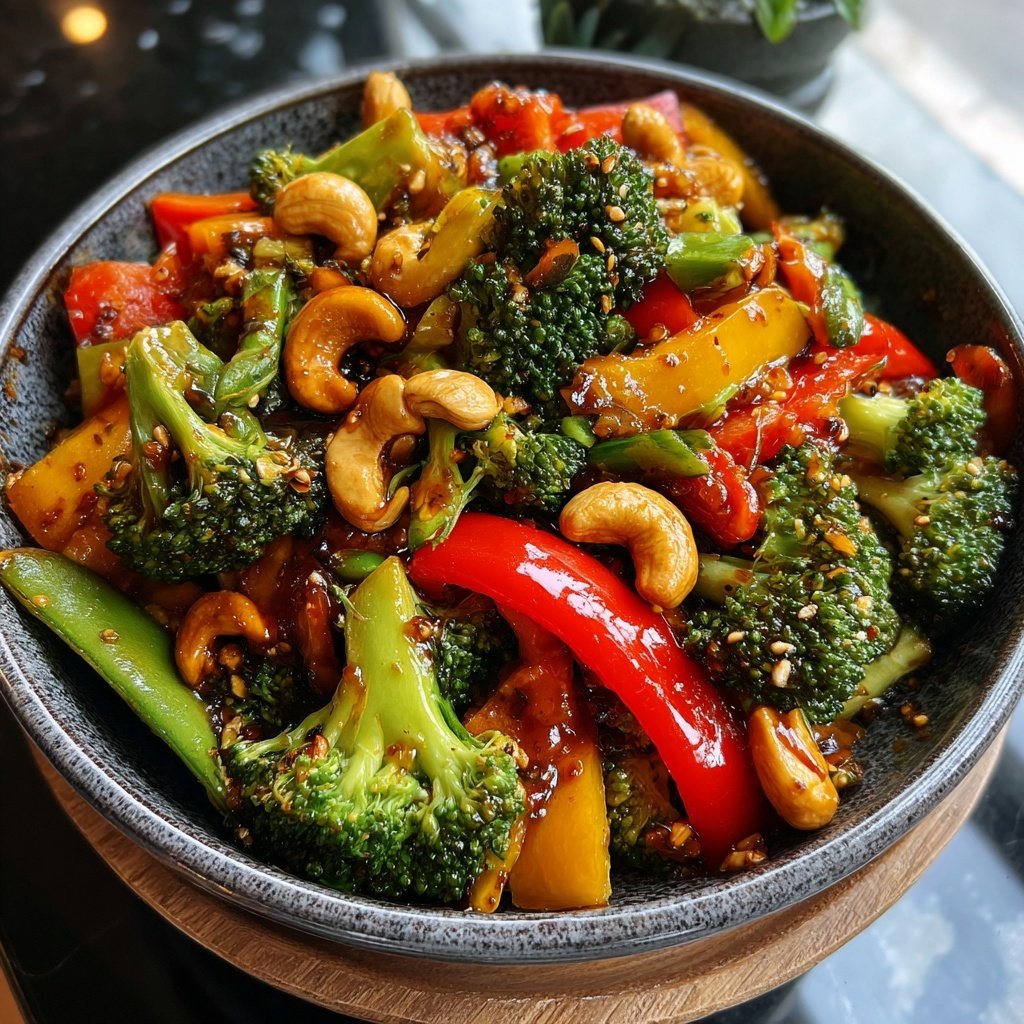 Vegetable Stir Fry With Cashews