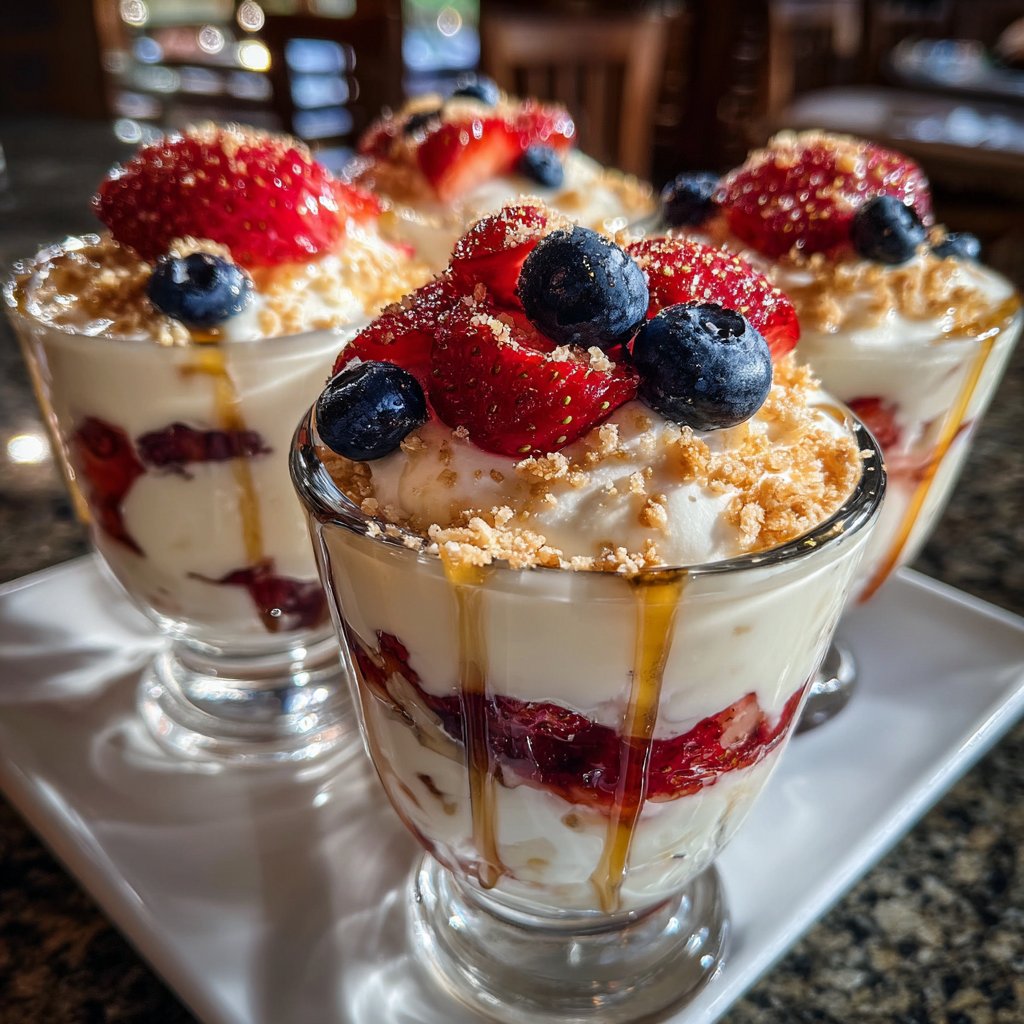 Berry Yogurt Dessert Glasses