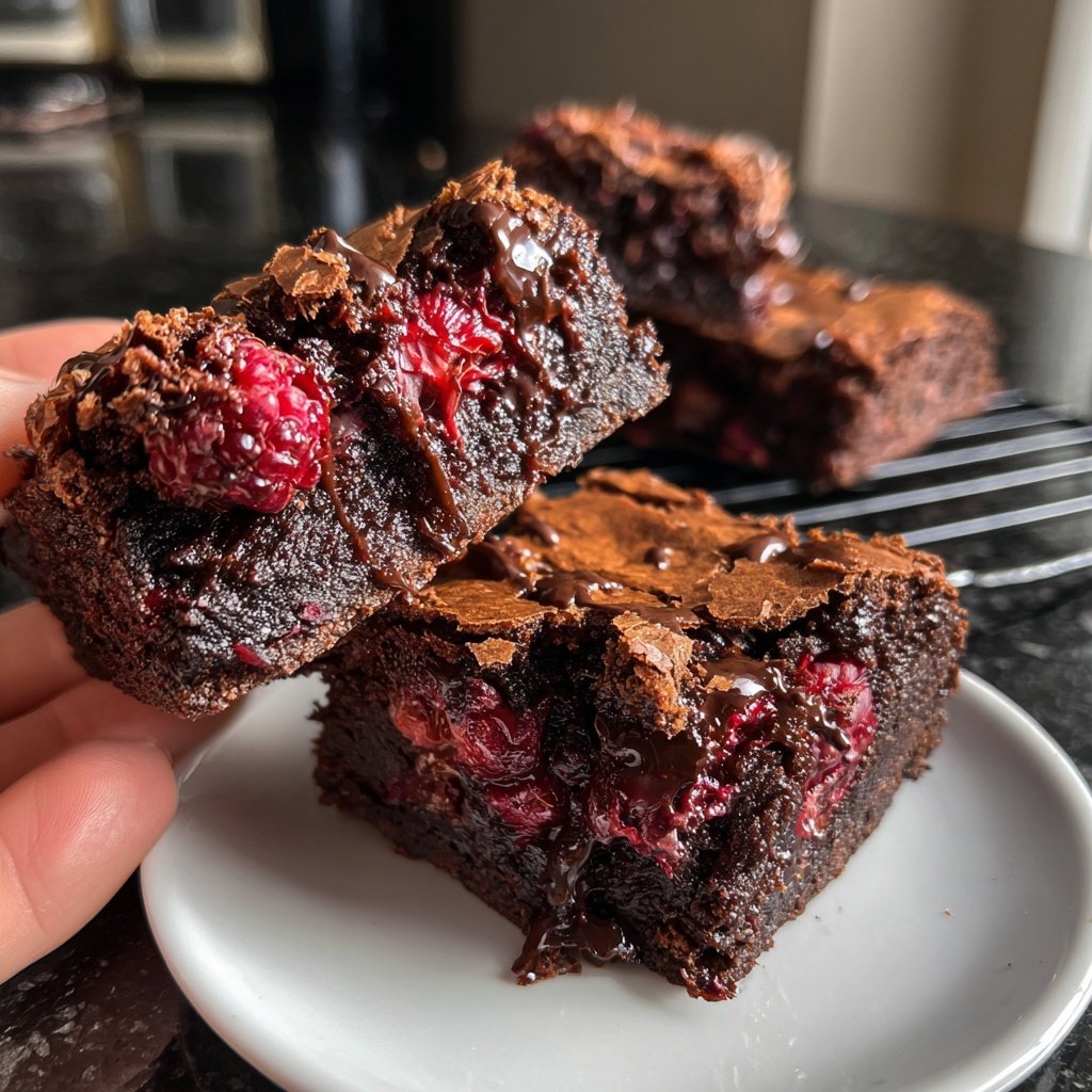 Chocolate Raspberry Brownies