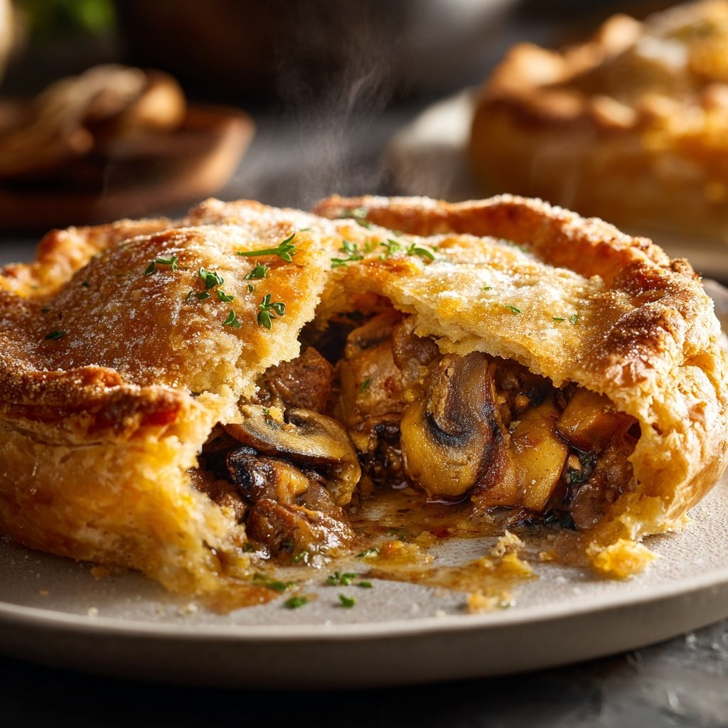 Comfort Food Beef and Mushroom Pot Pie
