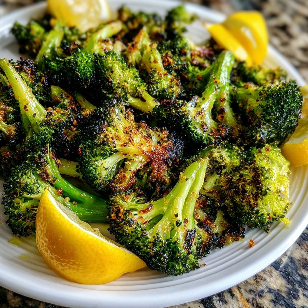 Garlic Roasted Broccoli with Lemon